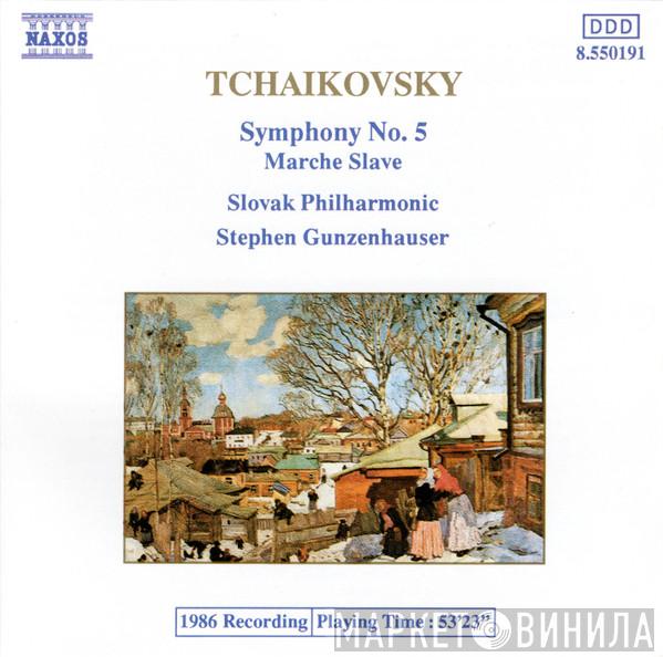 Pyotr Ilyich Tchaikovsky, Slovak Philharmonic Orchestra, Stephen Gunzenhauser - Symphony No.5 • Marche Slave