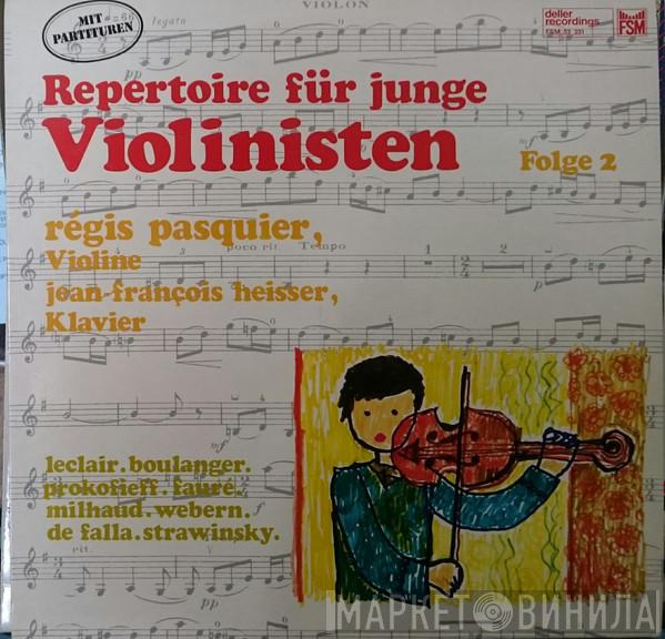 , Régis Pasquier  Jean-François Heisser  - Repertoire Für Junge Violinisten (Folge 2)
