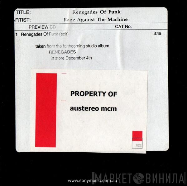  Rage Against The Machine  - Renegades Of Funk