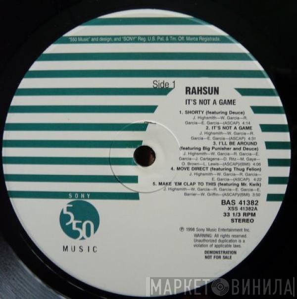 RahSun - It's Not A Game