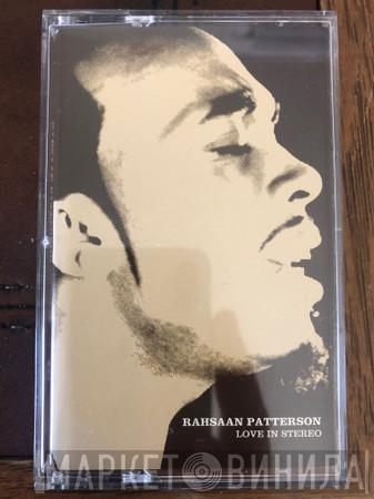  Rahsaan Patterson  - Love In Stereo