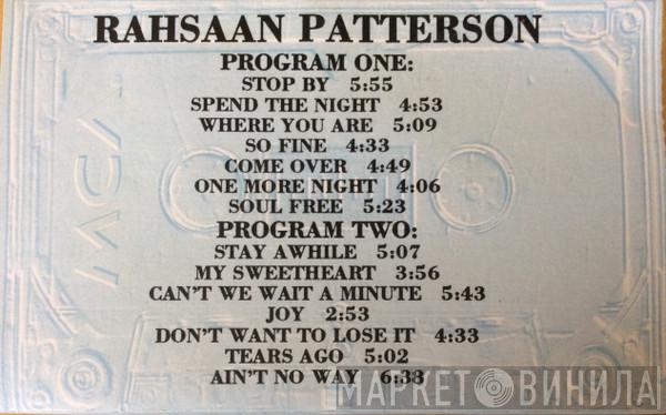  Rahsaan Patterson  - Rahsaan Patterson