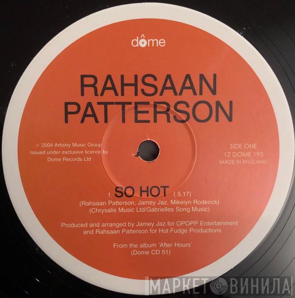  Rahsaan Patterson  - So Hot