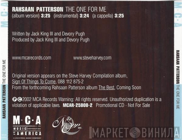  Rahsaan Patterson  - The One For Me