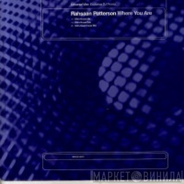  Rahsaan Patterson  - Where You Are