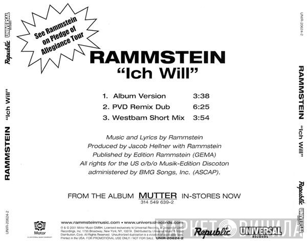  Rammstein  - Ich Will