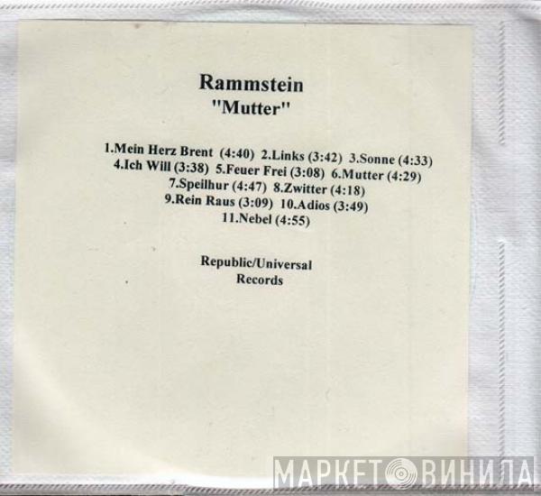  Rammstein  - Mutter