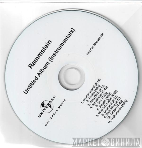  Rammstein  - Untitled Album (Instrumentals)