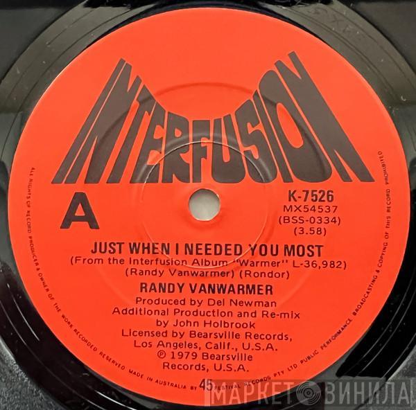  Randy Vanwarmer  - Just When I Needed You Most