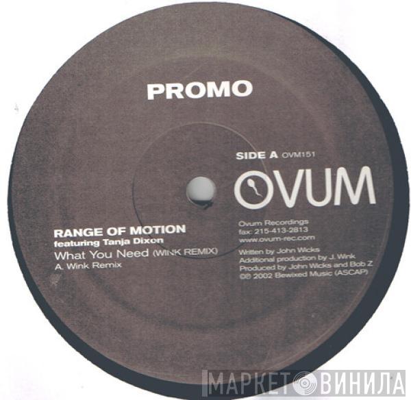 Range of Motion, Tanja Dixon - What You Need (Wink Remixes)