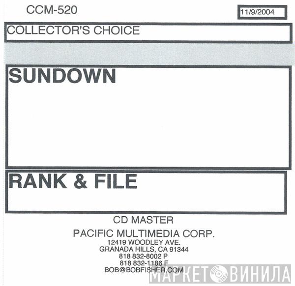 Rank & File  - Sundown