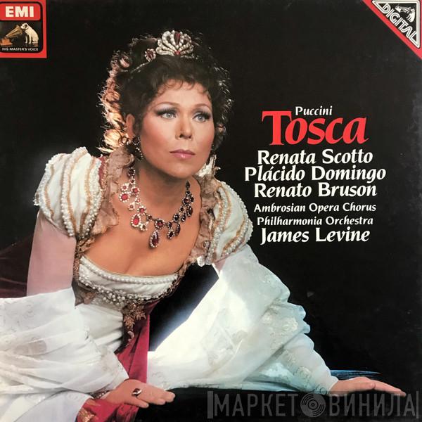 Renata Scotto, Placido Domingo, Renato Bruson, The Ambrosian Opera Chorus, Philharmonia Orchestra, James Levine , Giacomo Puccini - Tosca