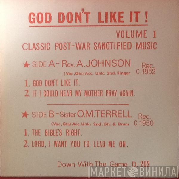 Rev. Anderson Johnson, Sister O. M. Terrell - God Don't Like It Volume 1