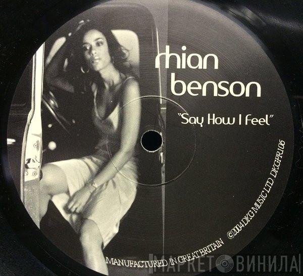 Rhian Benson  - Say How I Feel