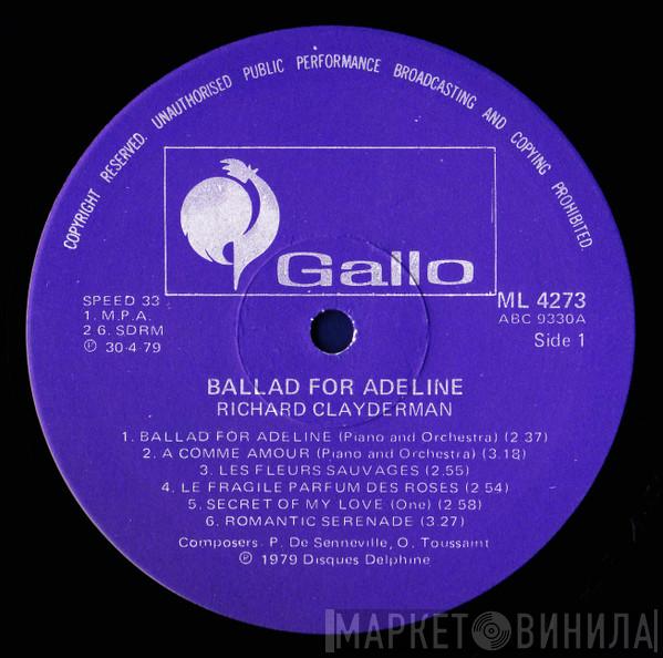  Richard Clayderman  - Ballad For Adeline