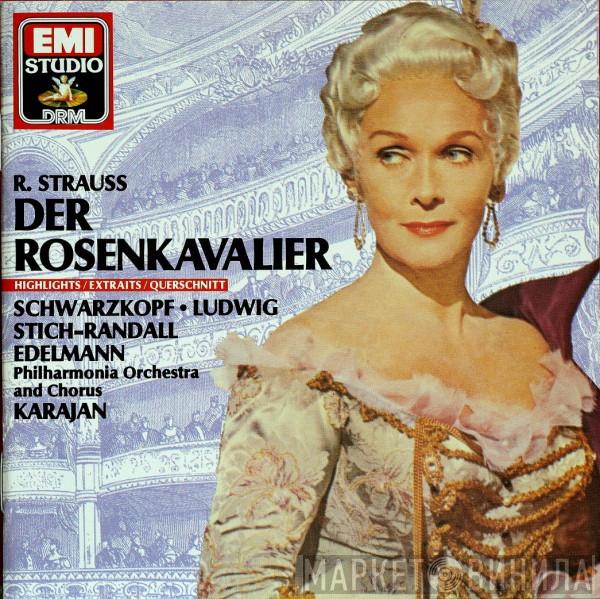 , Richard Strauss , Elisabeth Schwarzkopf , Christa Ludwig , Teresa Stich-Randall , Otto Edelmann And Philharmonia Orchestra , Philharmonia Chorus  Herbert von Karajan  - Der Rosenkavalier Highlights
