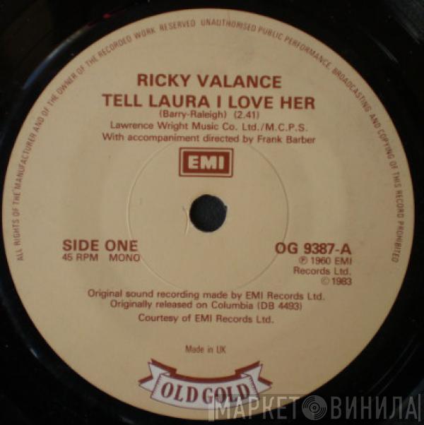 Ricky Valance, Bobby Angelo - Tell Laura I Love Her / Baby Sittin'