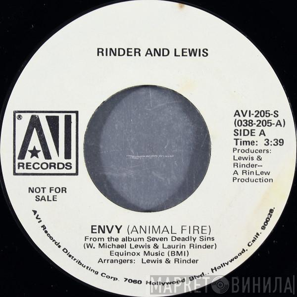 Rinder & Lewis - Envy / Lust