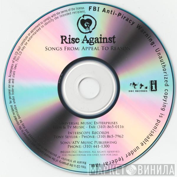  Rise Against  - Songs From: Appeal To Reason