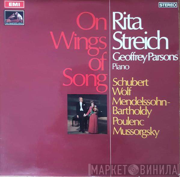 , Rita Streich , Geoffrey Parsons  , Franz Schubert , Hugo Wolf , Felix Mendelssohn-Bartholdy , Francis Poulenc  Modest Mussorgsky  - On Wings of Song
