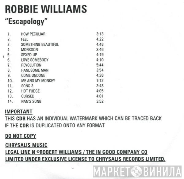  Robbie Williams  - Escapology