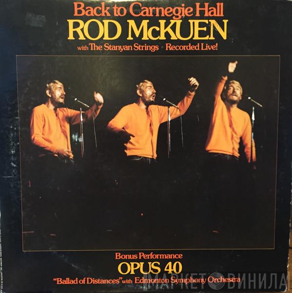  Rod McKuen  - Back To Carnegie Hall With The Stanyan Strings Recorded Live!