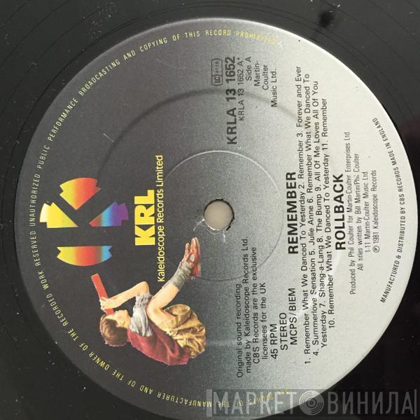 Rollback - Remember