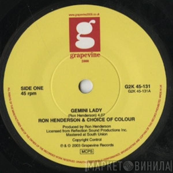 Ron Henderson , Choice Of Colour - Gemini Lady