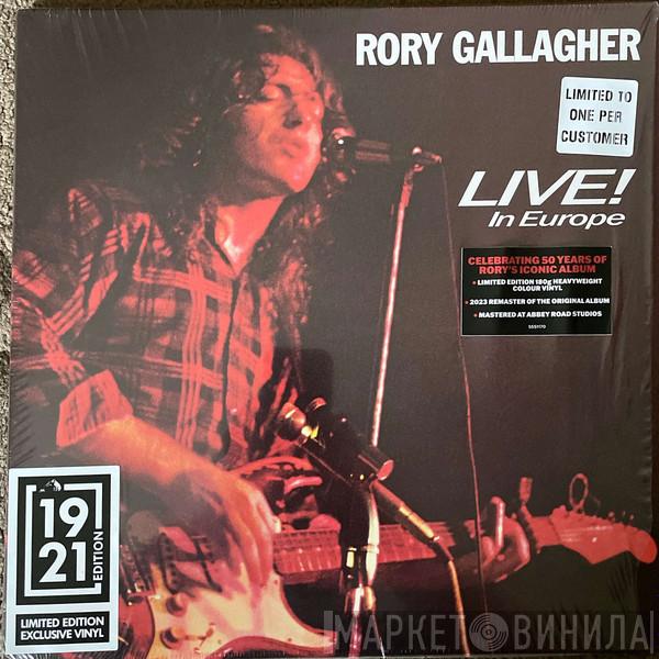 Rory Gallagher - Live! In Europe