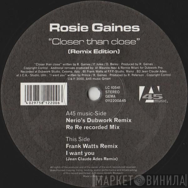  Rosie Gaines  - Closer Than Close (Remix Edition)
