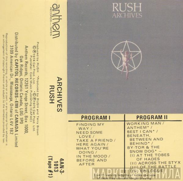  Rush  - Archives