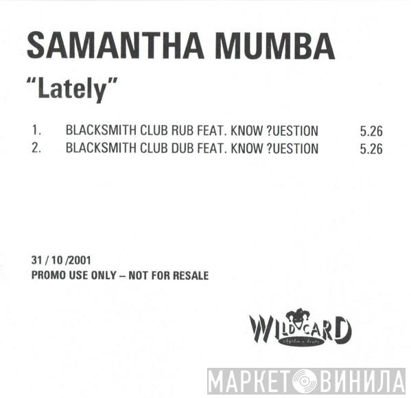  Samantha Mumba  - Lately
