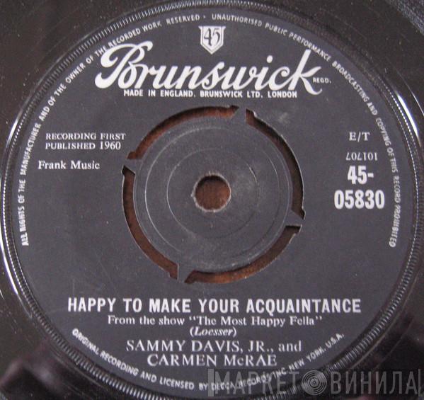 Sammy Davis Jr., Carmen McRae - Happy To Make Your Acquaintance / Baby It's Cold Outside