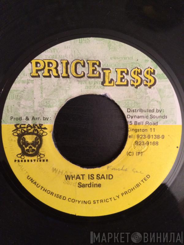 Sardine - What Is Said