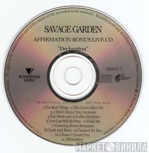  Savage Garden  - Declaration