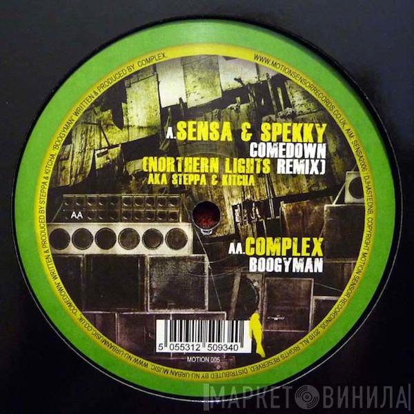 Sensa, Spekky, Complex  - Comedown (Northern Lights Remix) / Boogyman