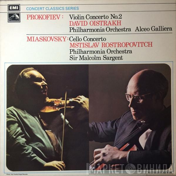 Sergei Prokofiev, Nikolai Myaskovsky, David Oistrach, Mstislav Rostropovich - Violin Concerto No.2 / Cello Concerto