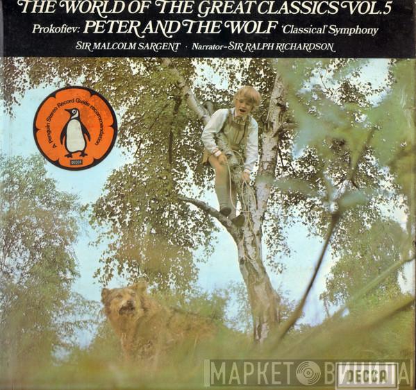 Sergei Prokofiev, Sir Malcolm Sargent, Ralph Richardson , The London Symphony Orchestra - Peter And The Wolf