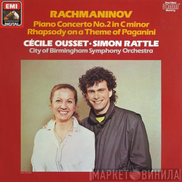 Sergei Vasilyevich Rachmaninoff, Cécile Ousset, Sir Simon Rattle, City Of Birmingham Symphony Orchestra - Piano Concerto No.2 / Rhapsody On A Theme Of Paganini