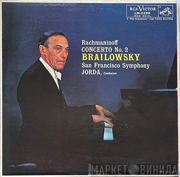 , Sergei Vasilyevich Rachmaninoff , Alexander Brailowsky , The San Francisco Symphony Orchestra  Enrique Jordá  - Concerto No. 2