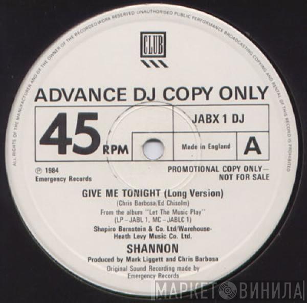  Shannon  - Give Me Tonight
