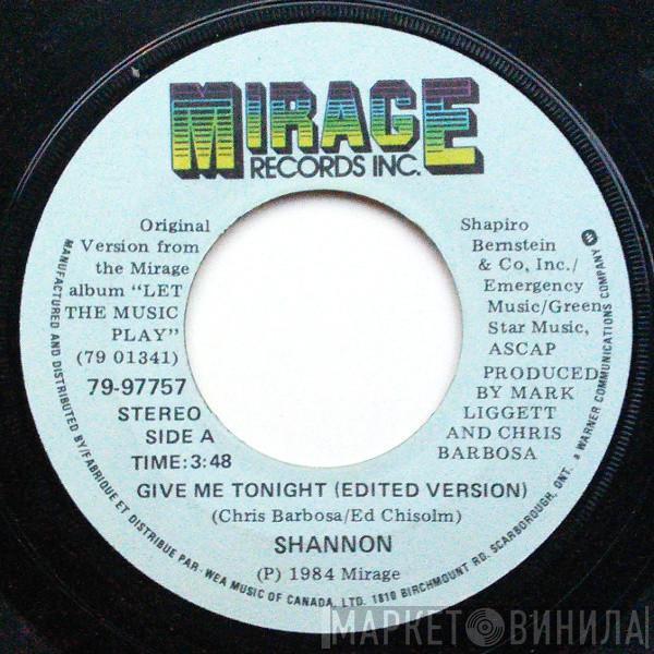  Shannon  - Give Me Tonight