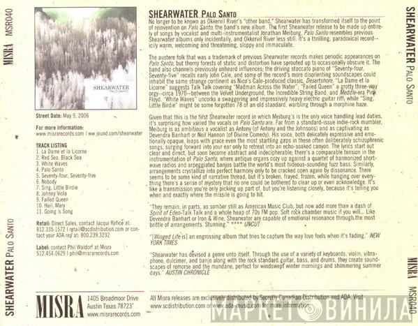  Shearwater  - Palo Santo