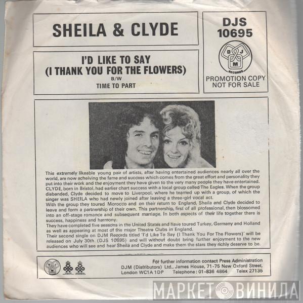 Sheila And Clyde - I'd Like To Say (I Thank You For The Flowers)