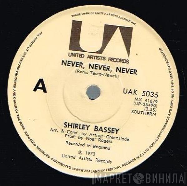  Shirley Bassey  - Never, Never, Never