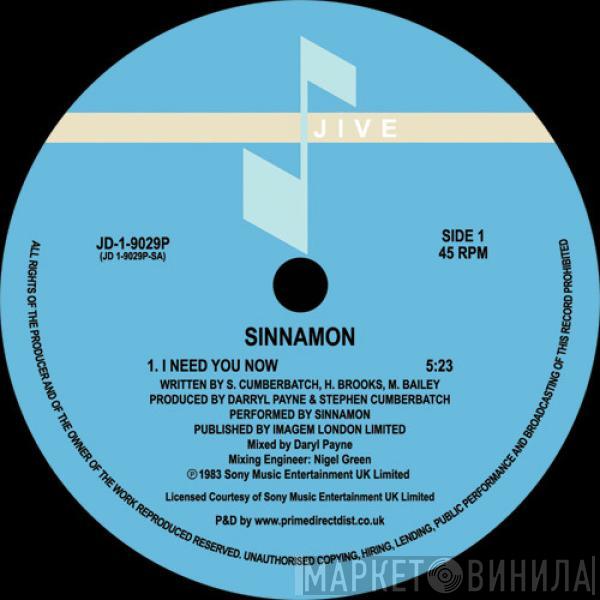  Sinnamon  - I Need You Now
