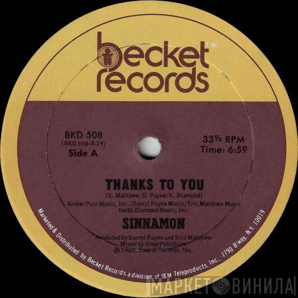 Sinnamon - Thanks To You