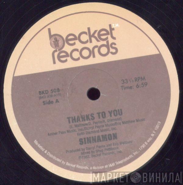 Sinnamon  - Thanks To You