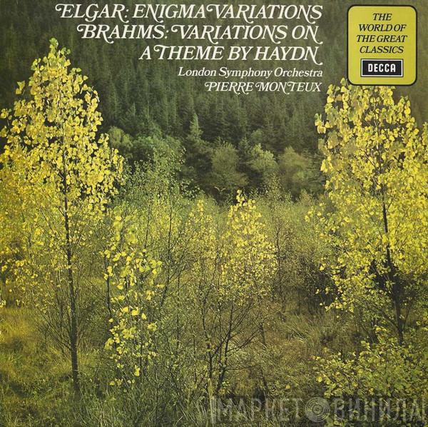 Sir Edward Elgar, Johannes Brahms, The London Symphony Orchestra, Pierre Monteux - Enigma Variations / Variations On A Theme By Haydn