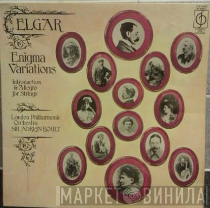 Sir Edward Elgar, The London Philharmonic Orchestra, Sir Adrian Boult - Enigma Variations / Introduction & Allegro For Strings
